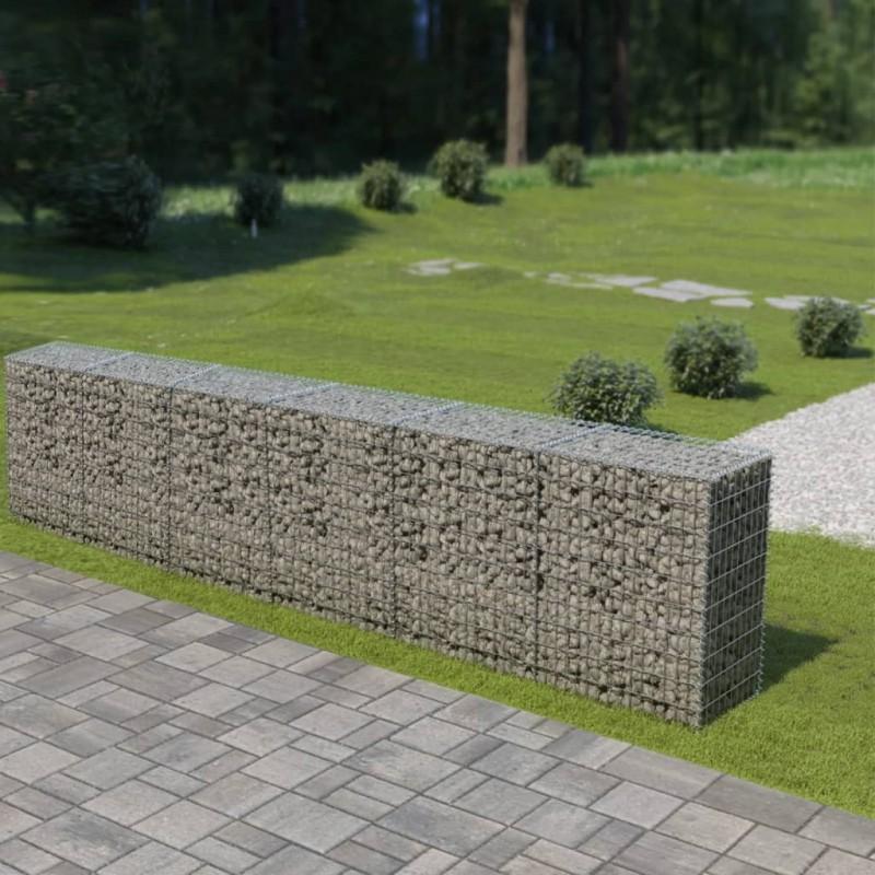 Day and Night - Day and Night Gabion Wall with Galvanized Steel Covers 300x50x100 Cm