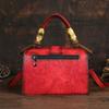 Vintage Luxury Handbag Handmade Leather Carved Women Bag Versatile Female Shoulder & Crossbody Bags