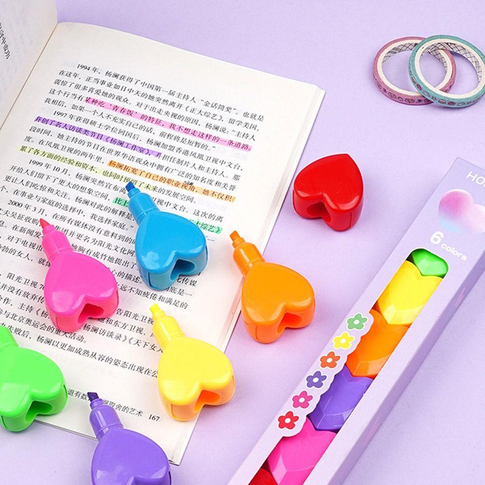 Student Gift Creative Stationery Line Color Marker Pen Hand Account Pen Fluorescent Pen Highlighter