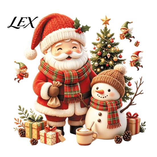 Self Adhesive Christmas Glass Decals Cute Santa Snowman Wall Decals, Removable PVC Stickers with Party Room Decor Elf Gift Elements, Festive