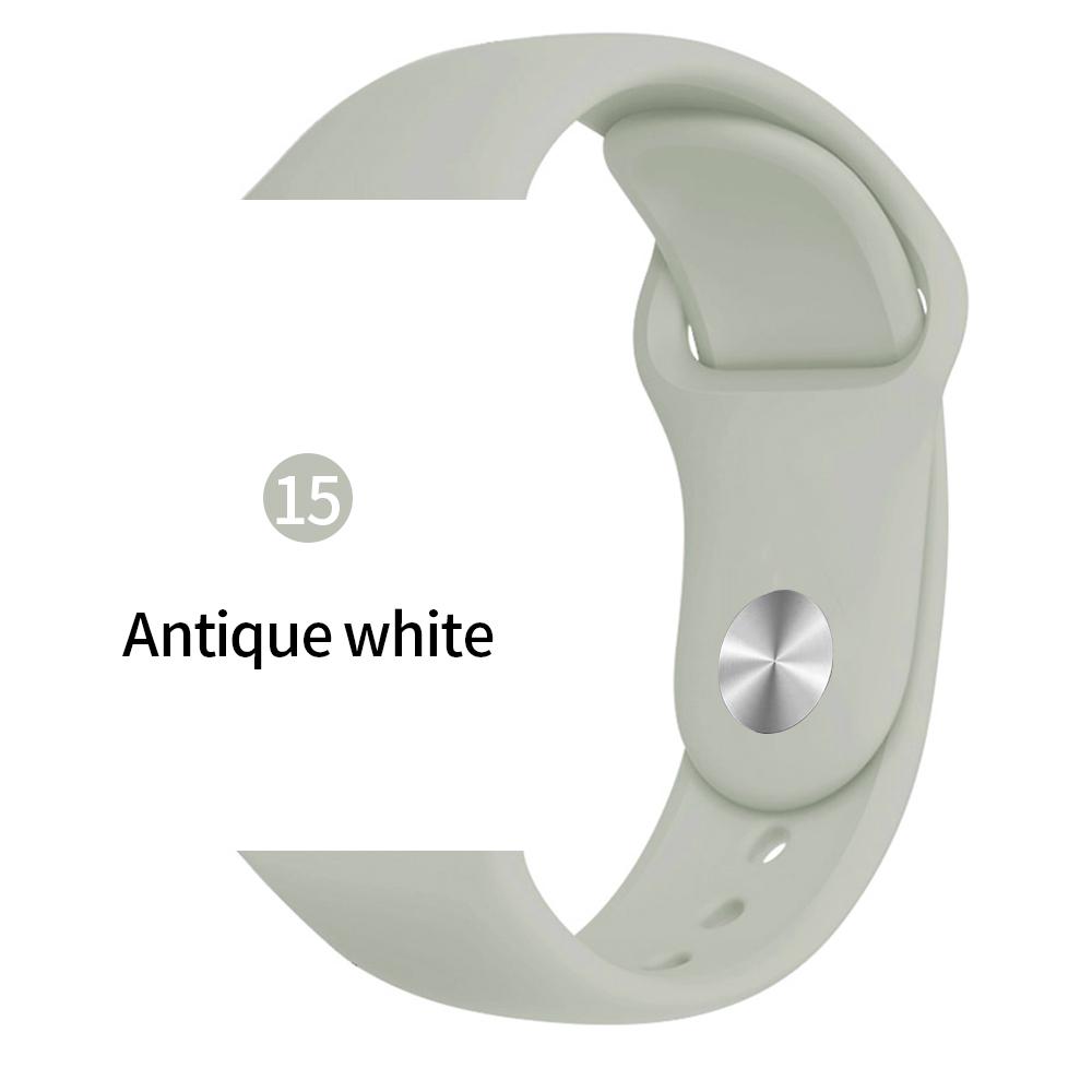 Мягкий спортивный силиконовый ремешок для часов Apple 4 3 2 1 38 мм 42 мм дышащий браслет для Iwatch Series 5 6 SE 40 мм 44 мм ремешок