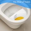 10pcs Easy Pour Urine Sample Collection Hats Specimen Cups Urine Collector Hats with Measurement Scale Set for Toilets