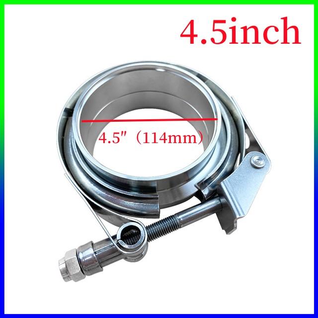Stainless Steel 304 Quick Release V Band Clamp With Male Female Flange Exhaust Pipe Clamp Kit 1.5 Inch-6 Inch 38mm-152mm for Car