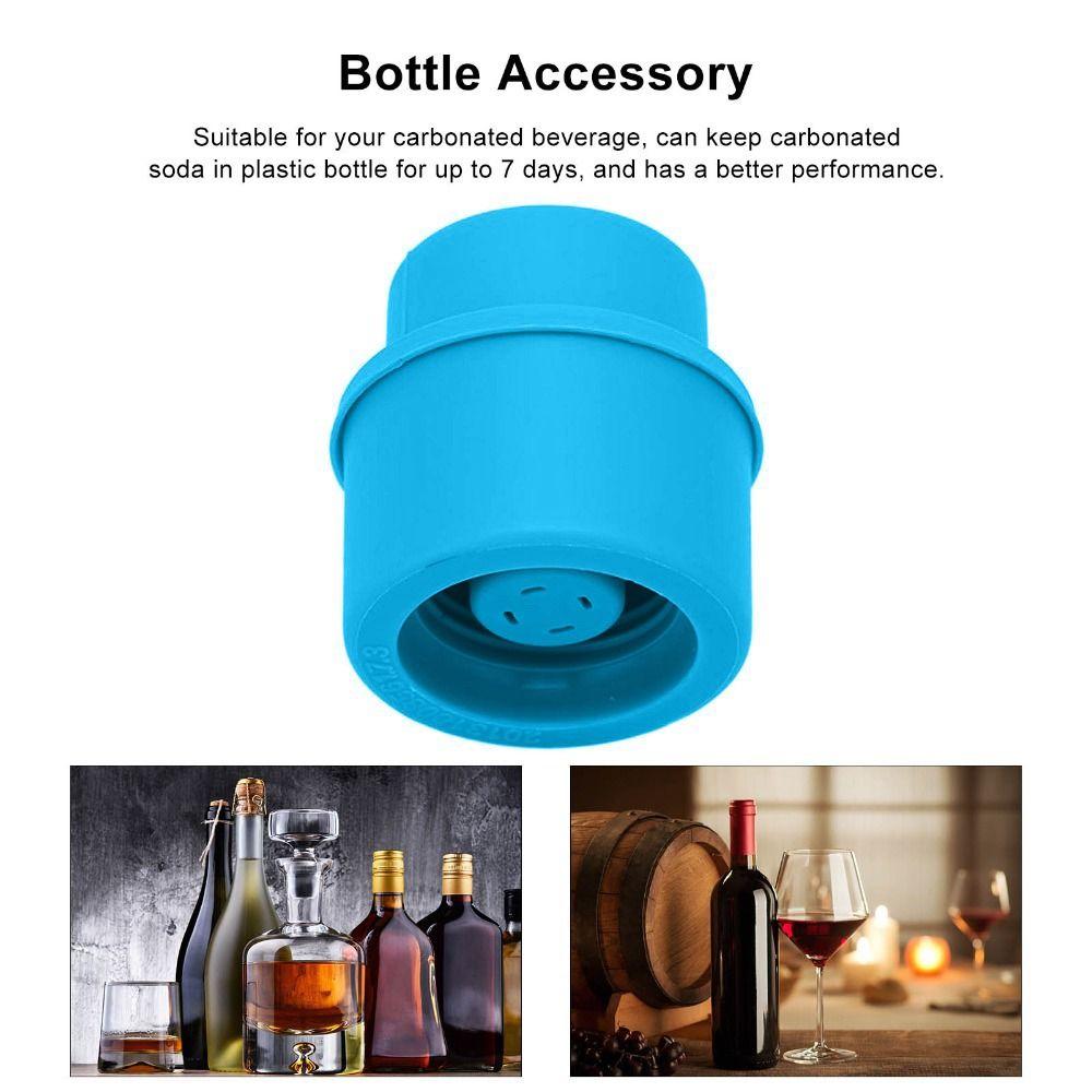 Blue Soda Bottle Stopper Portable Carbon Dioxide Saver Carbonated Drink Keeper Sparkling Water
