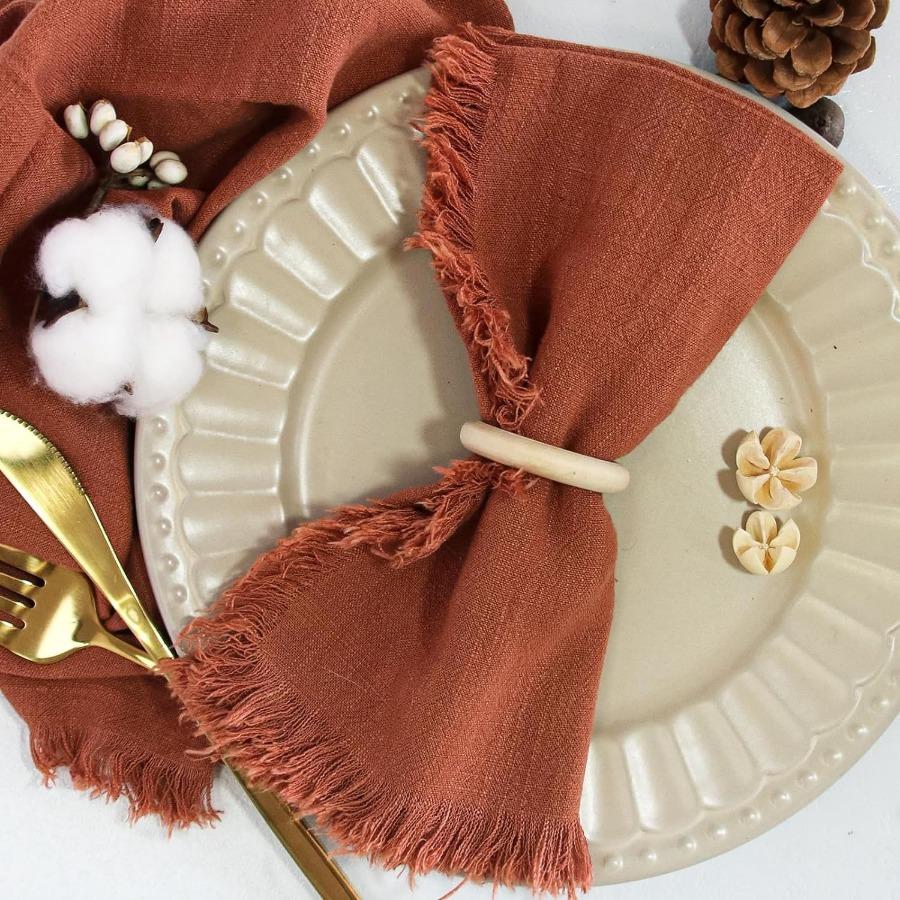 1PC Napkin Burlap Mouth Cloth Cotton Linen Party Holiday Decoration Table Runner Cross Border Factory Wholesale