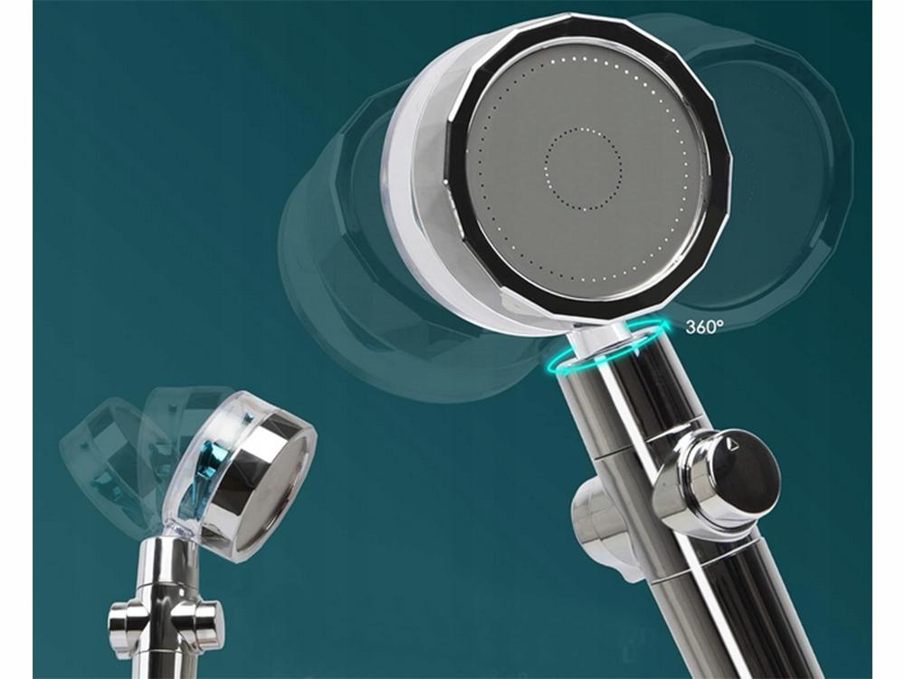 Shower Head with Turbine (100) Gab_A