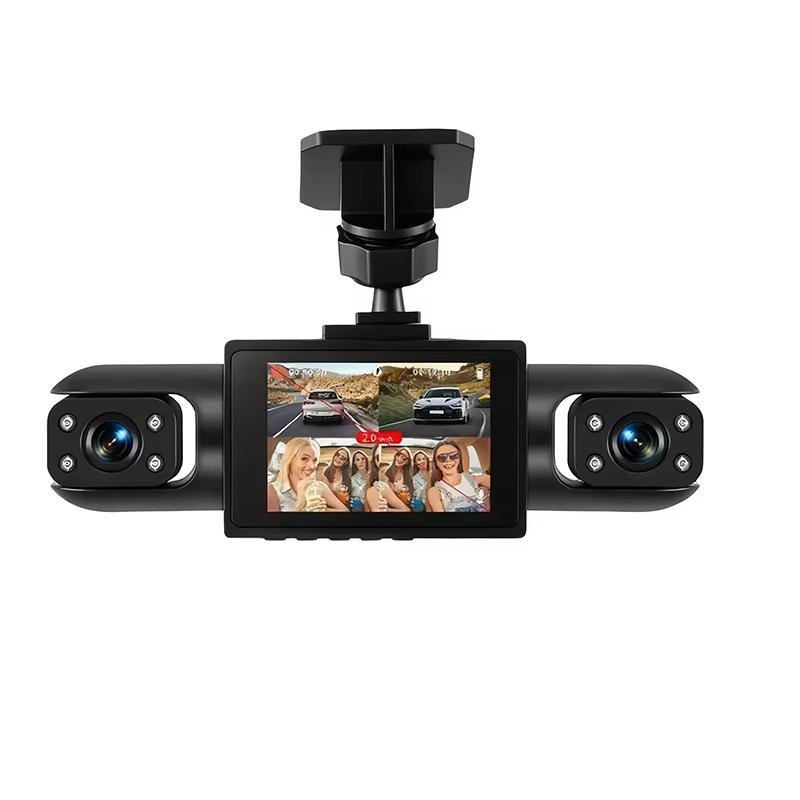 4-Lens Multi-Angle Dash Cam, Full Coverage Monitoring, Backup Camera for Safe Reversing and Evidence Capture
