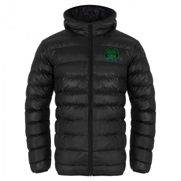 Celtic FC Mens Crest Quilted Jacket