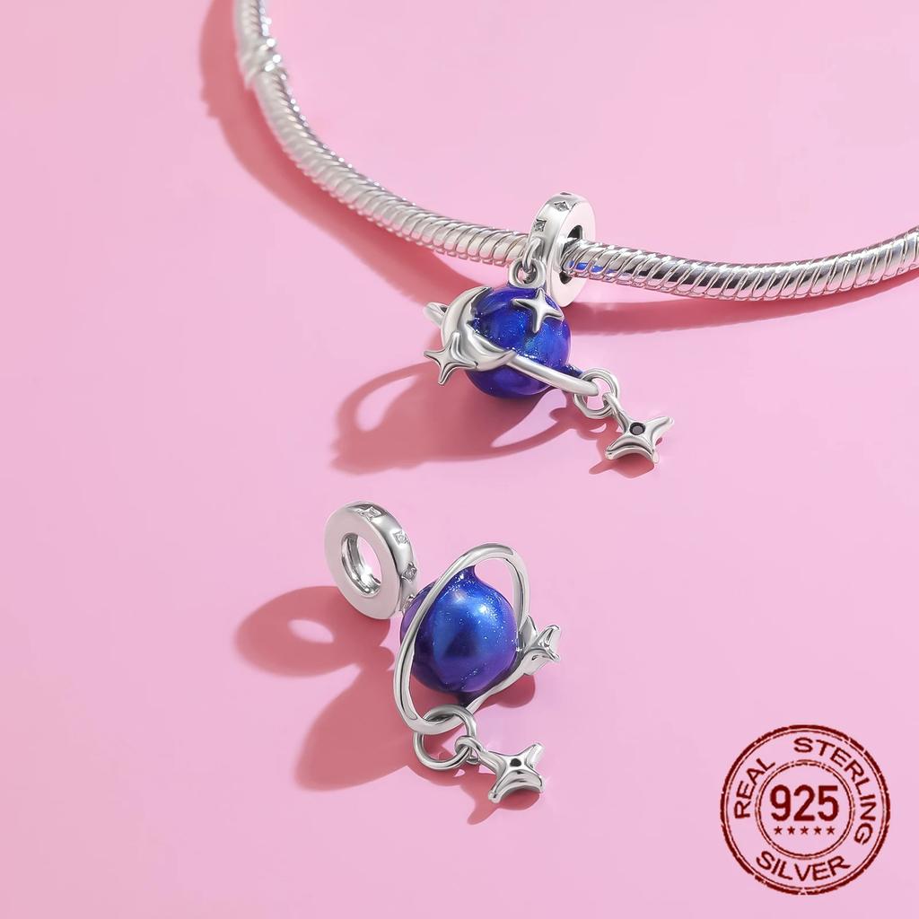 Copper Classic Purple Heart Shape Dragon Pegasus Butterfly Charms Beads Fit 3Mm Original Bracelet Diy Jewelry Gift