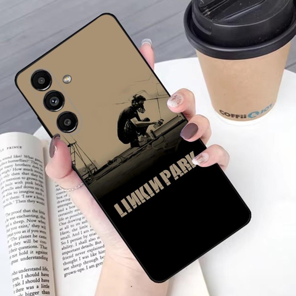 Band L-LinkinS Cool P-Park Phone Case For Samsung S24,23,22,30,21,10,9,Ultra,Plus,Lite,FE,Soft Silicone Black Cover