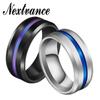 8-миллиметровое титановое кольцо для мужчин и женщин, обручальные кольца, модные кольца с канавкой