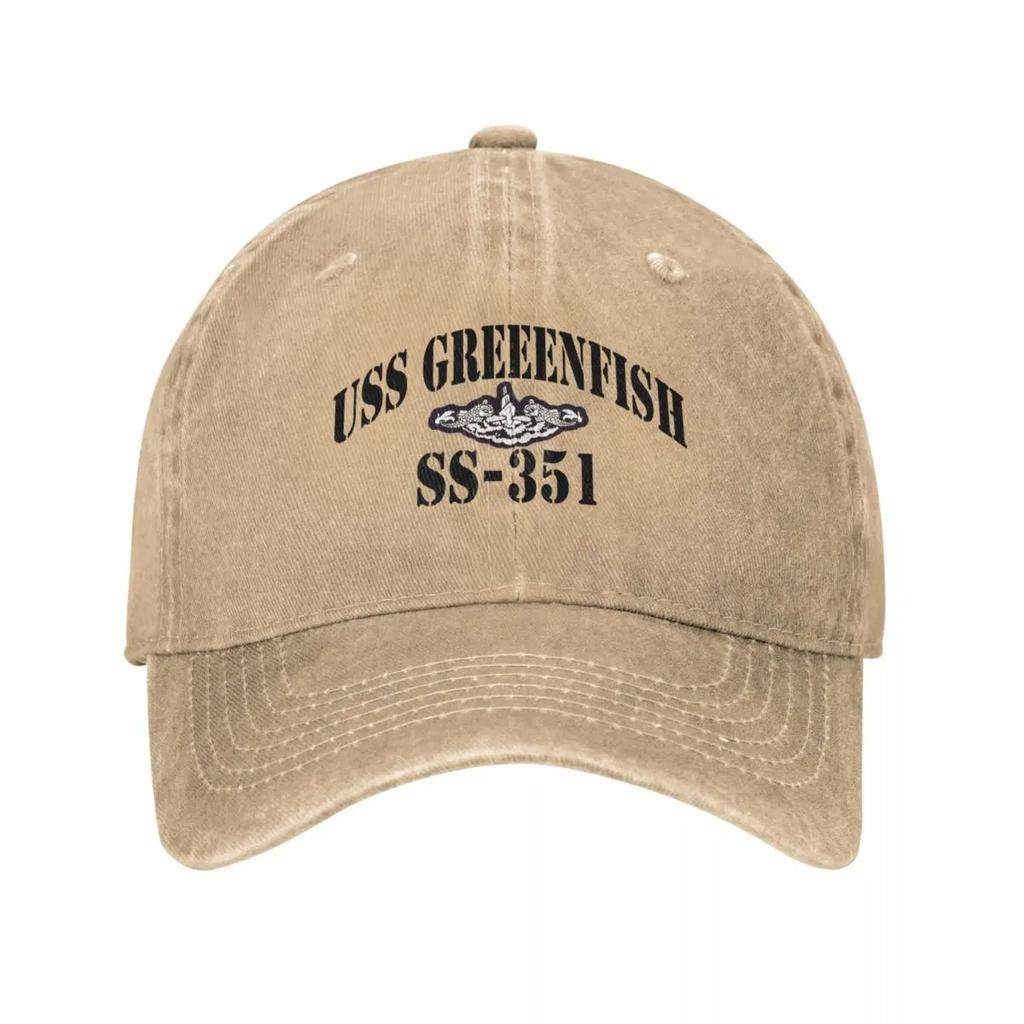 USS GREENFISH (SS) STORE Baseball Cap fashionable Trucker Cap foam party Hat Unique hats Womens Beach Outlet Unisexs