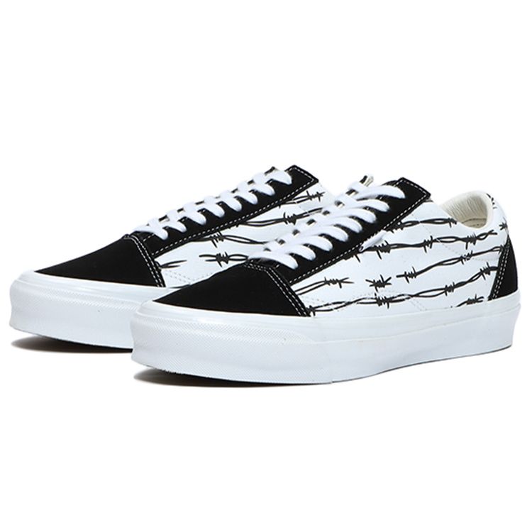 Vans Кроссовки унисекс Old Skool NS OG LX с колючей проволокой Белый Черный True-White VN0A4UUT9XT