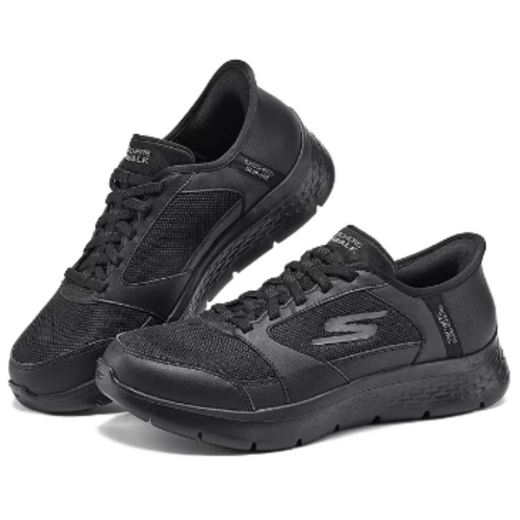 Skechers Go Walk Удобные Мягкие Низкие Повседневные Кроссовки Мужские Черные 216504-BBK
