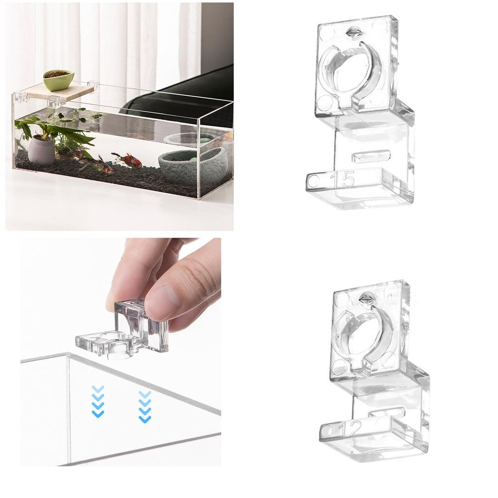 10pcs Reliable Aquarium Lid Support Bracket Fish Tank Cover Holder Stand Acrylic Fishtanks Cover Support Clamp Clips