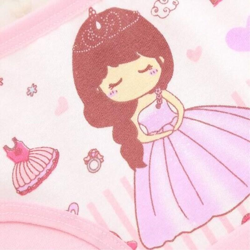 4Pc Cotton Panties Girls Short Briefs Baby Underwear Panties