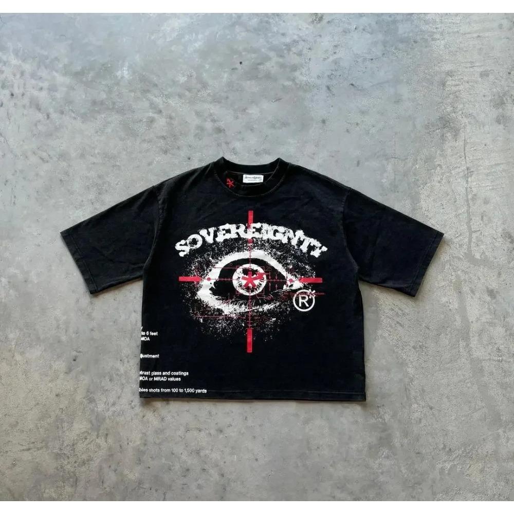 Футболки с американскими буквами и графикой Y2k, футболки больших размеров для пар, профессиональный выбор, готическая уличная одежда в стиле Харадзюку, винтажная одежда