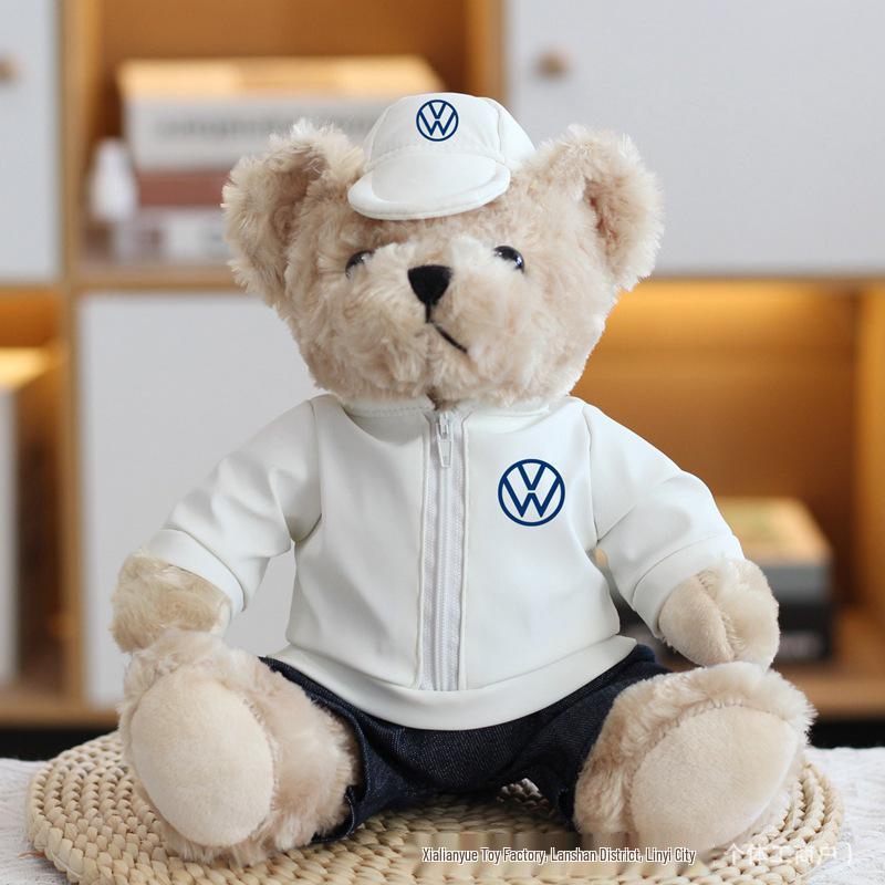 Логотип-эмблема Mercedes Little Bear для автомобиля с принтом плюшевого мишки - Подарочная кукла из автосалона Zeekr 4S