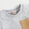 Toddler Baby Boy Summer Clothes Color Block Short Sleeve T-Shirt Tops Solid Shorts Set 2Pcs Infant Causal Outfits