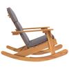 Adirondack Swing Chair with Cushions Solid Acacia Wood