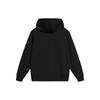 Li Ning Sports Lifestyle Series Lettered Hooded Hooded Fleece Pullover Long Sleeve Hoody Long Sleeve Men sweatshirt Black AWDTE39-1
