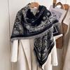 New Fashion Winter Scarf Cashmere Women Pashmina Design Floral Wrap Female Thick Blanket Soft Bufanda Warmth Shawl Kerchief 2025