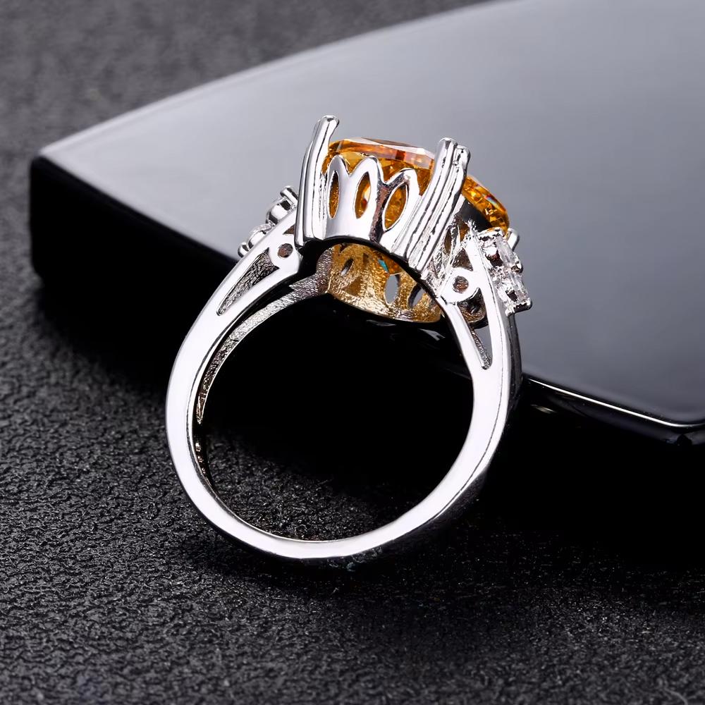 High Quality 925 Silver Gemstone Rings for Women Wedding Anniversary Party Christmas Gift Jewelry Wedding Party Ring Wholesale