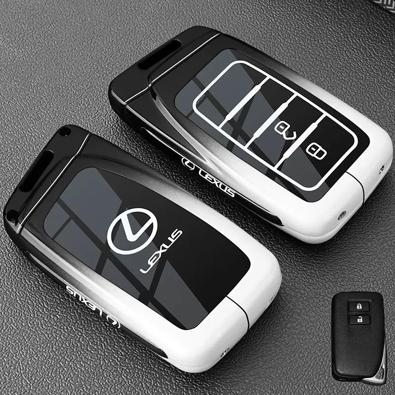 2026 Hot Interior Stickers Zinc Alloy Car Key Case Cover Protect Shell For Lexus NX 200 NX300H RX 350 450H ES 350 ES 300h Auto R