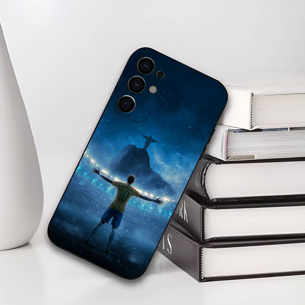 Футбольный 10 Для N-Неймара Чехол для телефона Для Samsung S25,S24,S21,S22,S23,S30,Ultra,S20,Plus, Мягкий силиконовый Черный чехол