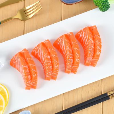 Кукольный домик Еда Тонкая работа Развитие воображения ПВХ Кухня Имитация еды Модель суши с лососем Игрушка для косплея