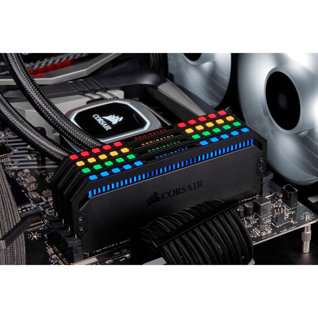 Память для настольных ПК CORSAIR DOMINATOR PLATINUM RGB Series 32 ГБ x CMT32GX4M4C3200C16 DDR4-3200 МГц [8 ГБ 4]