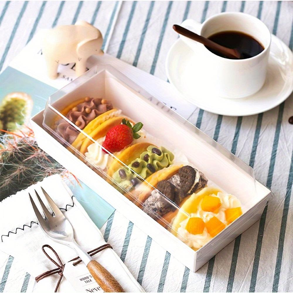 50 шт. подарочных коробок с прозрачными крышками, прямоугольные одноразовые коробки для угощений, подарочная упаковочная коробка на Новый год, День святого Валентина, Рамадан, Пасху, свадьбы, вечеринки