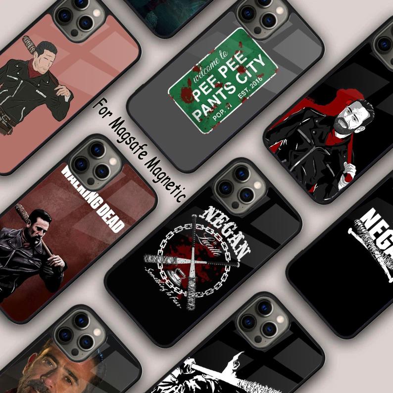 The Walking Dead Negan Bumper Magnetic Phone Case For APPLE iPhone 17 Air 16 14 13 12 Pro Max 15 Plus Wireless MagSafe Cover
