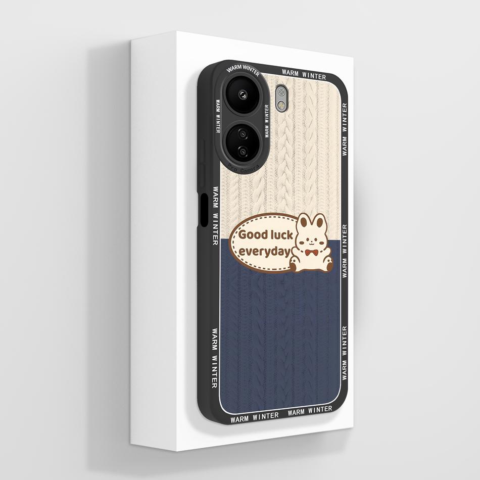 Simple Cover For Poco C65 4G Phone Case Elegant-Butterfly Housing For Xiaomi POCO C 65 Soft Liquid Silicone Fashion Back Covers