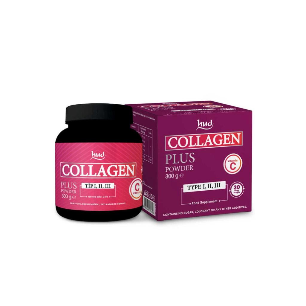 Collagen Plus Powder Vitamin C - 300 Gr - Type 1 -type 2 -byp 3