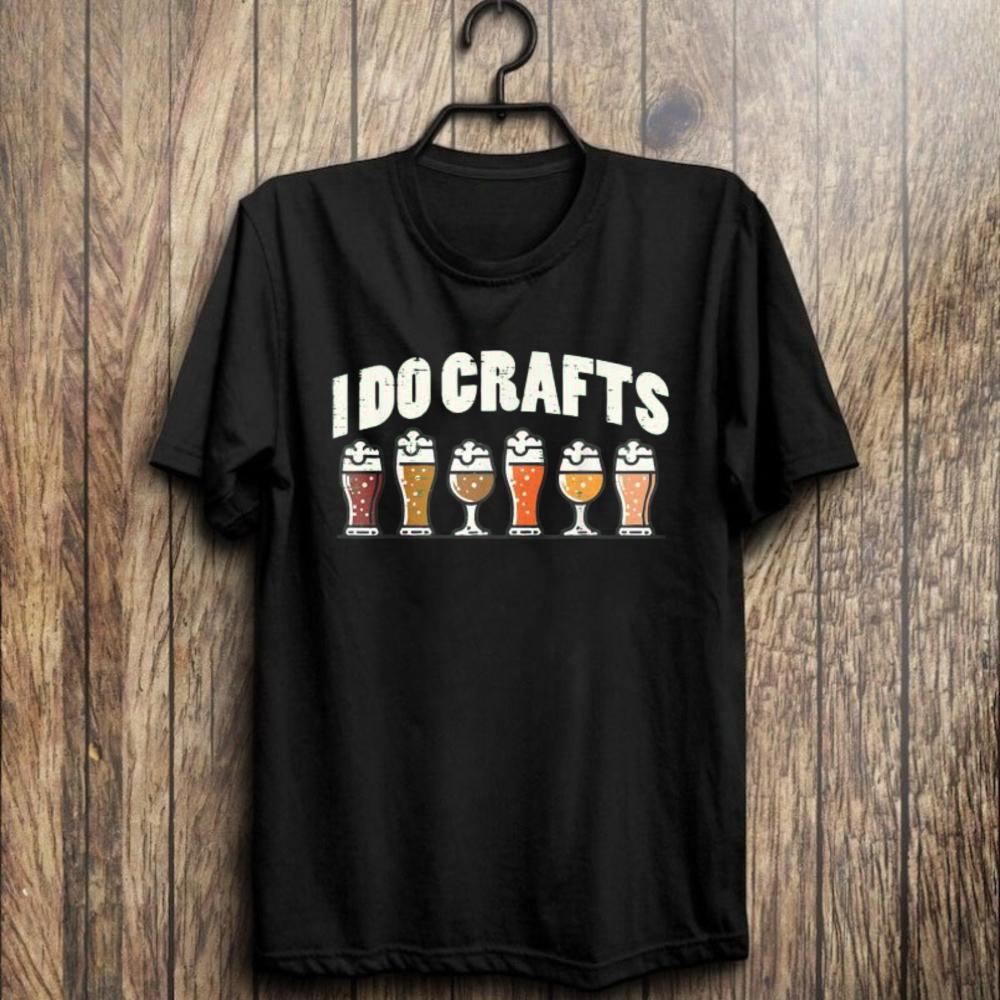I Do Crafts Beer Graphic Tee Six Pack Variety Drinking Humor Unisex Unisex Cotton Shirt Trendy Breathable Summer Streetwear Tshirt