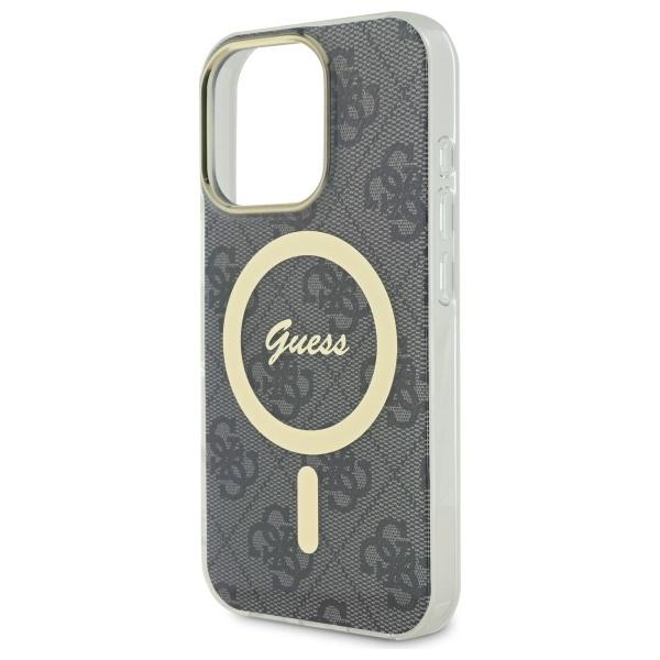 Etui do iPhone 16 Pro 6.3" Guess czarny MagSafe