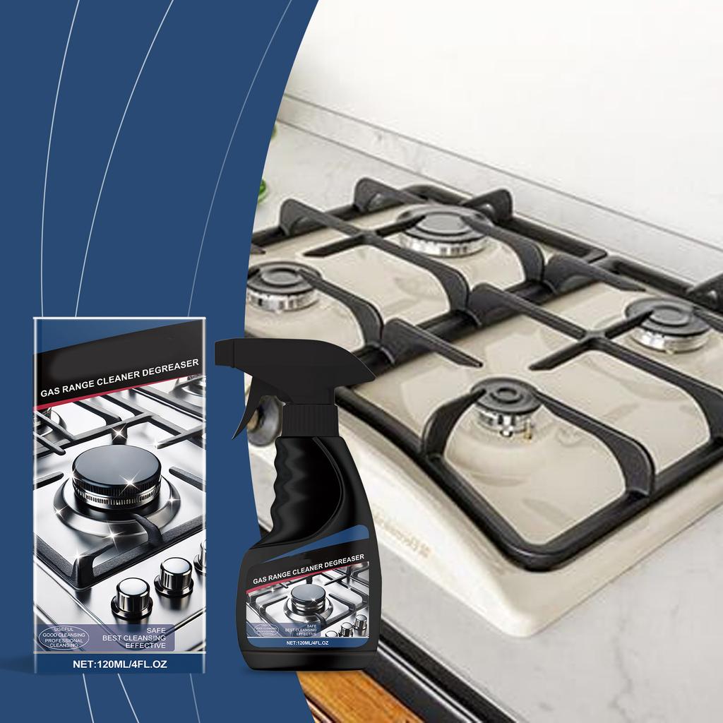 Средство для чистки газовой плиты, Многофункциональное обезжиривающее средство для газовой плиты, Делает вашу плиту как новой 120 мл