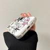 Крутой чехол-зарядка с граффити-котом для iPhone 17 Air 16 E 15 14 Plus 13 12 Mini 11 Pro Max Прозрачный силиконовый чехол с бортиком