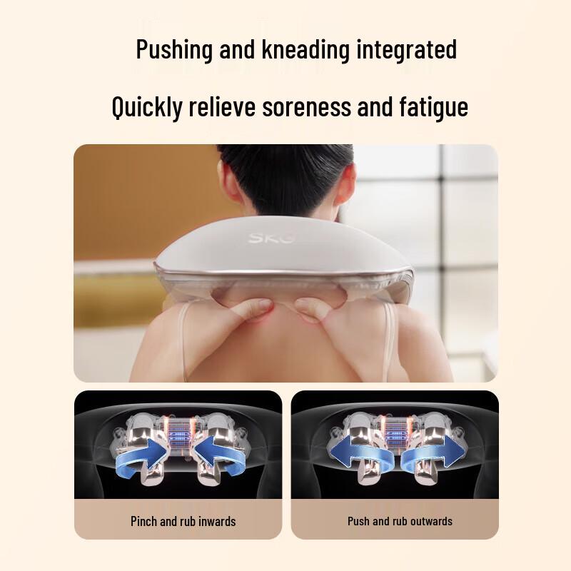 SKG Portable Neck and Shoulder Kneading Massager with Heat