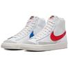 Nike Blazer Mid 77 Vintage White Blue Red Мужские кроссовки Medium-Blue Sail Habanero-Red BQ6806-117