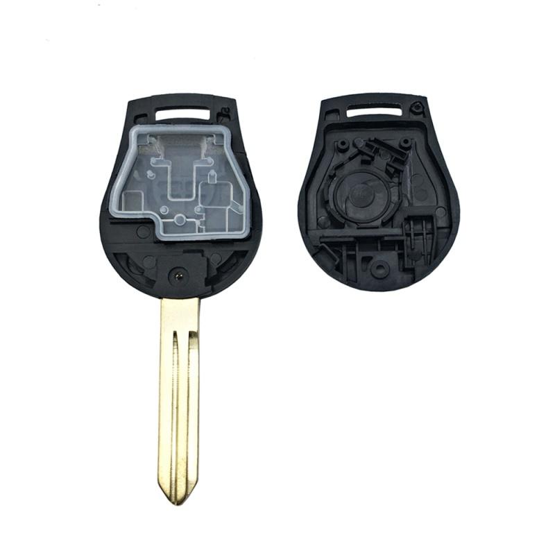 DUDELY Remote Car Key Shell Casr Fob for Nissan Juke March Qashqai Sunny Sylphy Tiida X-Trail 2 Buttons Car Styling