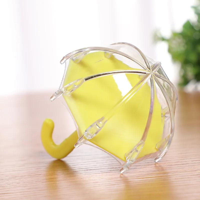 12 шт. Мини-пластиковый контейнер для конфет в форме зонтика для свадебных подарков на день рождения, вечеринок, украшений для детского душа, подарочных коробок для конфет