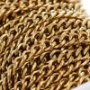 1 Meter Stainless Steel Cuban Chains Bulk for DIY Jewelry Making Crafts Bracelet  Accessories Handmade Hip Hop Necklace Findings