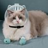 1 шт. шлем Space Cat - дышащий регулируемый прозрачный намордник для груминга, противооблизывающий чехол для головы, идеально подходит для инструмента для груминга домашних животных