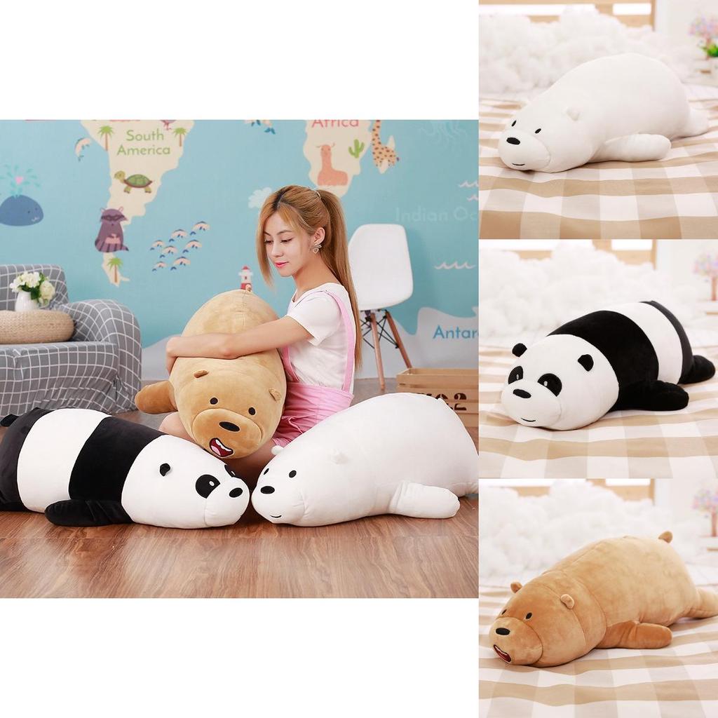 We Bare Bears Pillow Cartoon Bear Grizzly Bear Panda Soft Stuffed Plush Toy Doll Premium And Soft