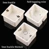 Home Equiments Light Touch PVC Plastic Wall Mounting Box Junction Concealed Bottom Switch Cassette