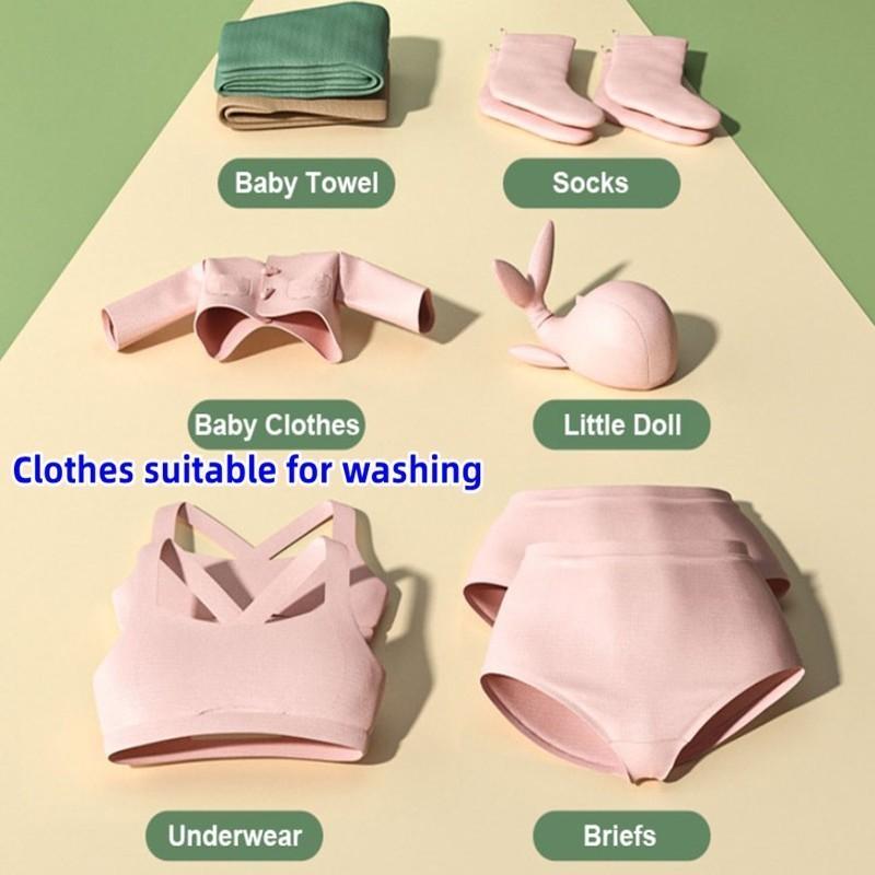 Стиральная машина 2-в-1 с отжимом 8 л, маленькая стиральная машина для одежды, бытовая складная мини-стиральная машина 31x21x21 см