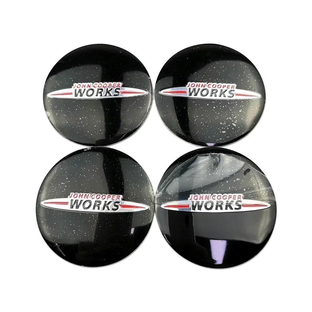 4 шт. Наклейки на центральные колпачки дисков для Mini Cooper JCW R50 R52 R53 R56 R57 R58 R60 MINI CLUBMAN COUNTRYMAN Аксессуары