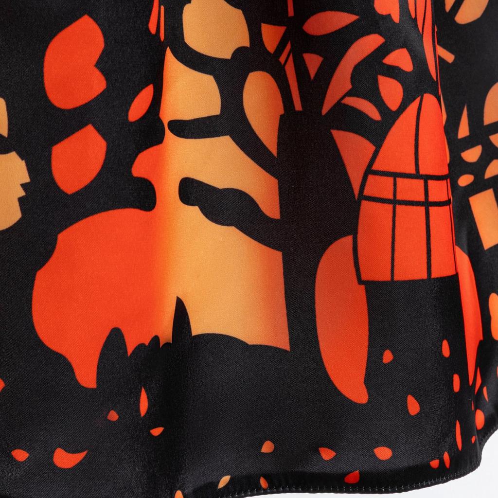 Halloween Girls Dress Printed Dress Witch Role Play Cosplay Costume Masquerade Costume